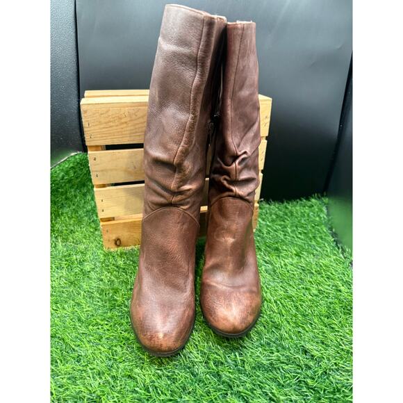 Carlos Santana- Brown- Leather- Heeled Boots-Size 9.5W - Picture 3 of 10